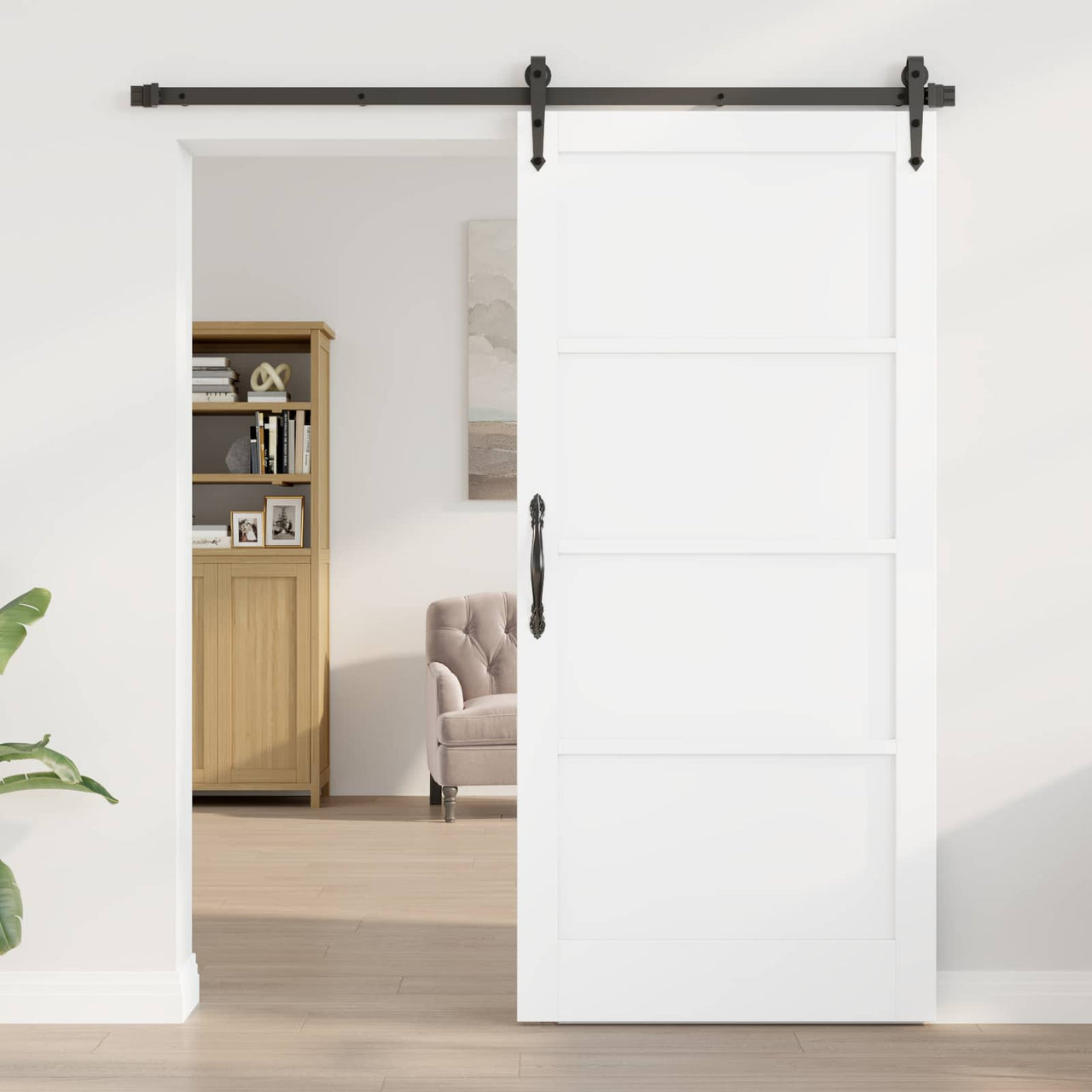 Puerta Interior Blanco 93 x 202 cm Madera contrachapada