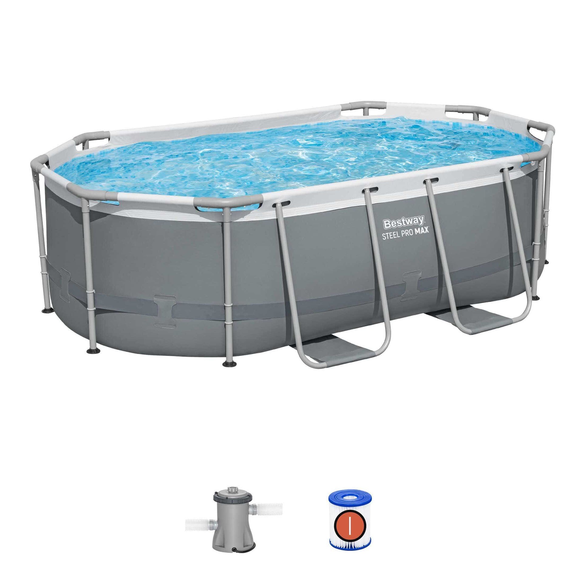 Piscina desmontable tubular Ovalada - Vetonek