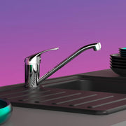 Grifo monomando cocina grande vita classic baja presión cromado v2376 Vetonek