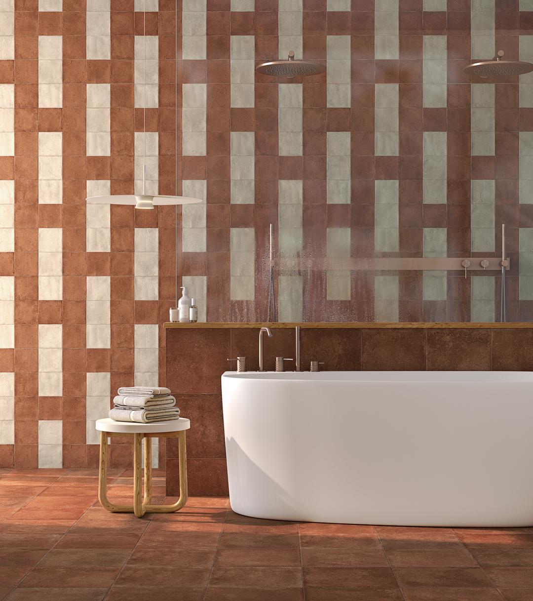 Umgebung mit Verkleidung in Schlammoptik Lecce Bold und Mellow - Vetonek