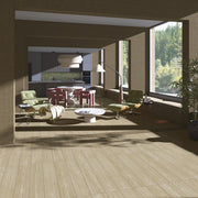 Ambiente salón con suelo efecto madera Tarvisio Natural - Vetonek