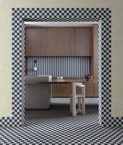 Ambiente cocina con revestimiento efecto piedra Amalfi Greige - Vetonek