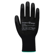 Grip 13 guante de nailon con PU Negro - Portwest A126