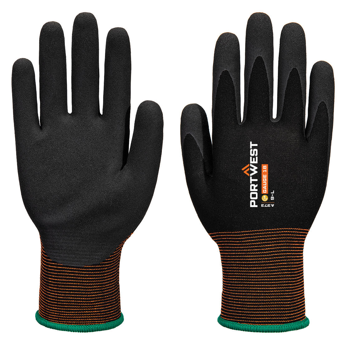 Guante GP Grip 18 Latex Sandy Negro - Portwest A373
