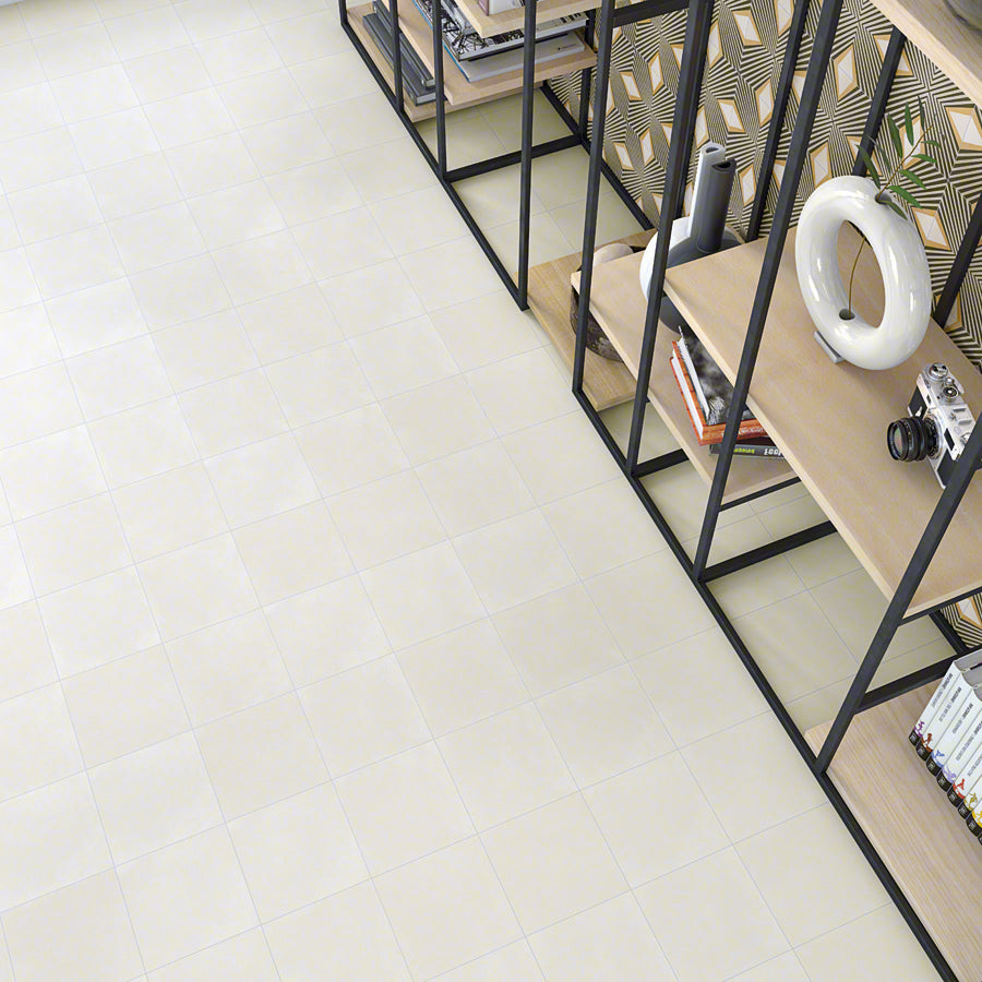 Küchenambiente mit vintage Porzellanboden Brescia Nacar und Lonato - Vetonek