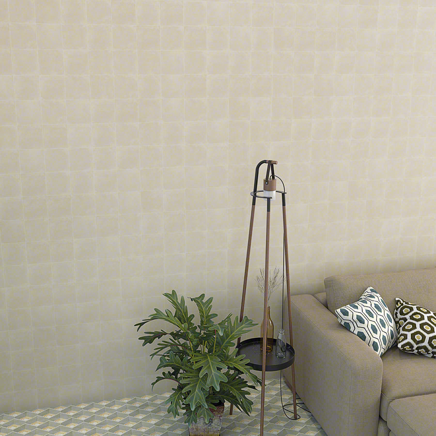 Badezimmerambiente mit vintage Boden Brescia Elfenbein - Vetonek