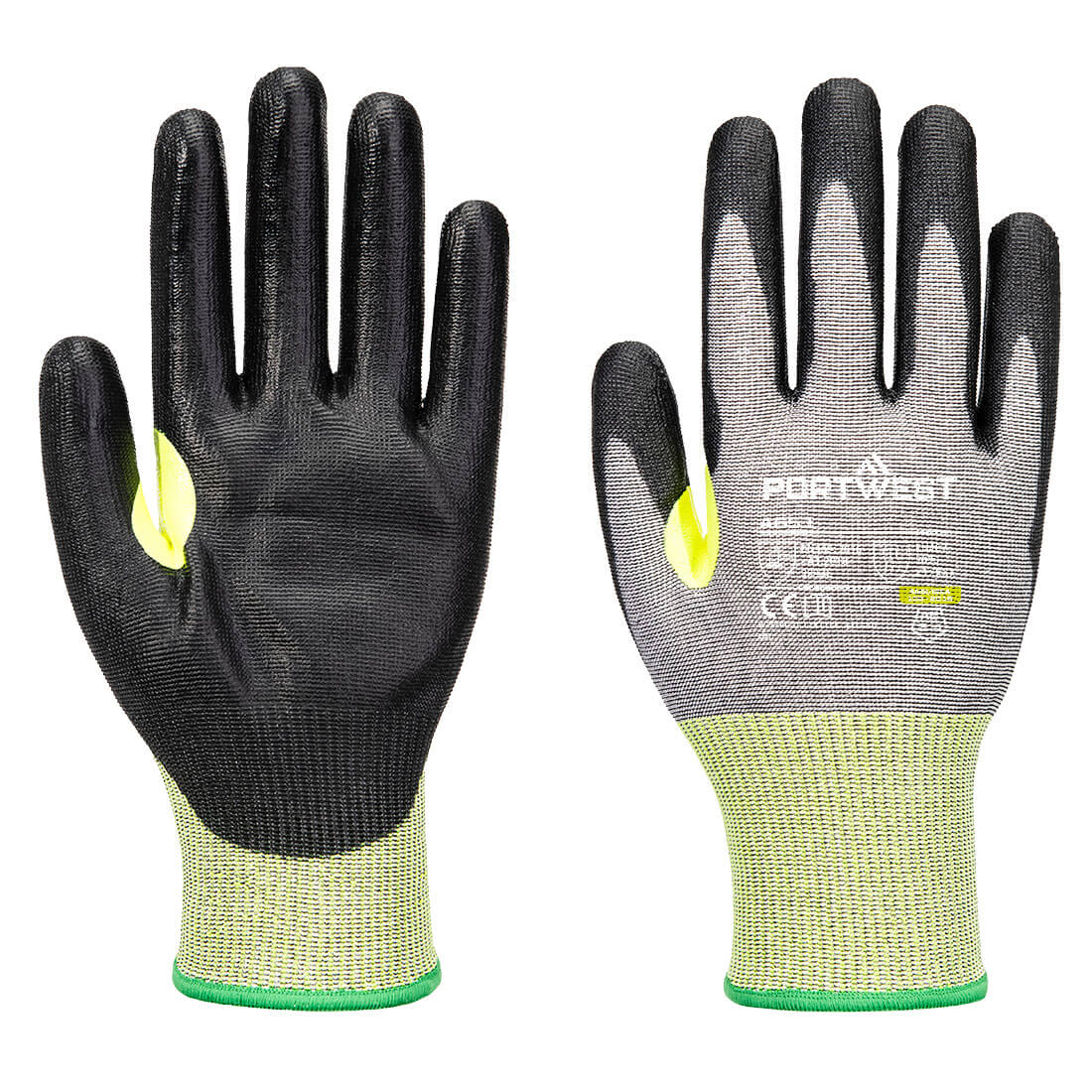 Guante CS Cut E15 PU Gris/Negro - Portwest A651