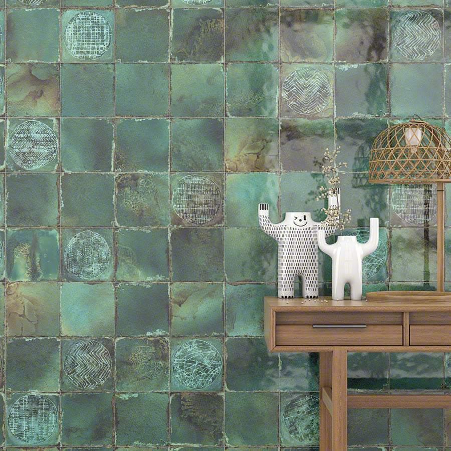 Küche mit Fliese Volterra Peccioli Jade - Vetonek