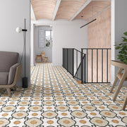 Ambiente mit achteckiger Terrazzo-Fliese Asti Costigliole Multicolor - Vetonek