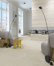 Ambiente salón con suelo efecto piedra Parma - Vetonek