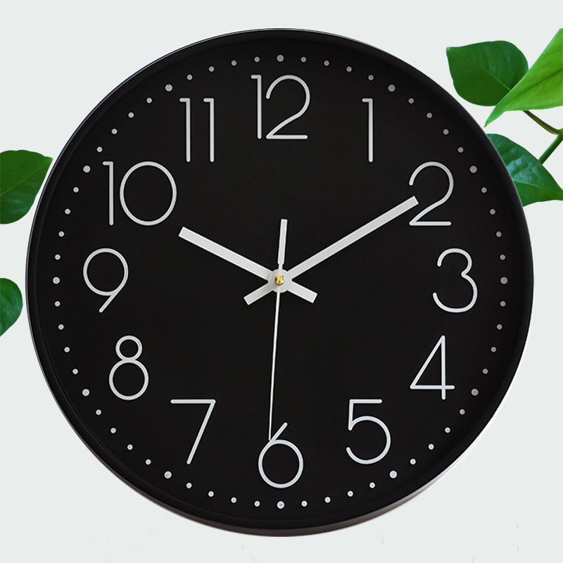 8-inch 20cm Wall Clock, 3D Quartz Wall Clock for Living Room, Hanging Wall Clock, Wall Mounted Clock - Vetonek