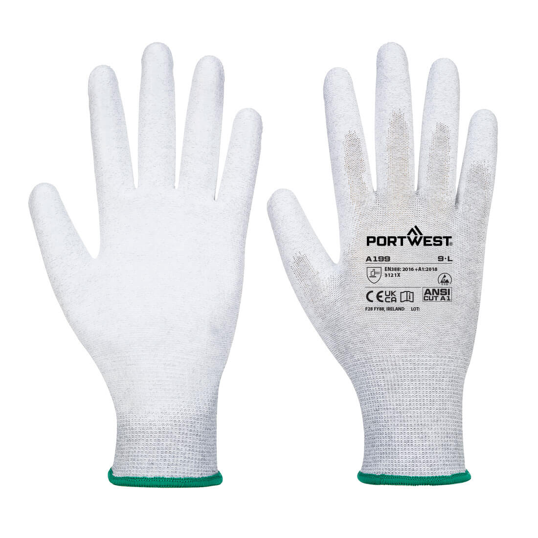 Multipack Essential ESD 13 con palma de PU Gris - Portwest AB199