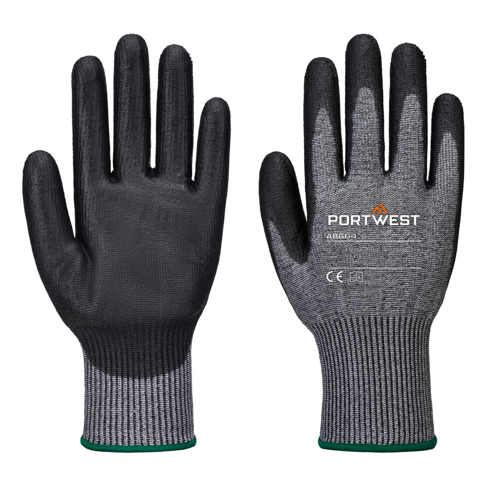 Multipack Cut F13 PU Essential (Pack 12) Gris/Negro - Portwest AB664