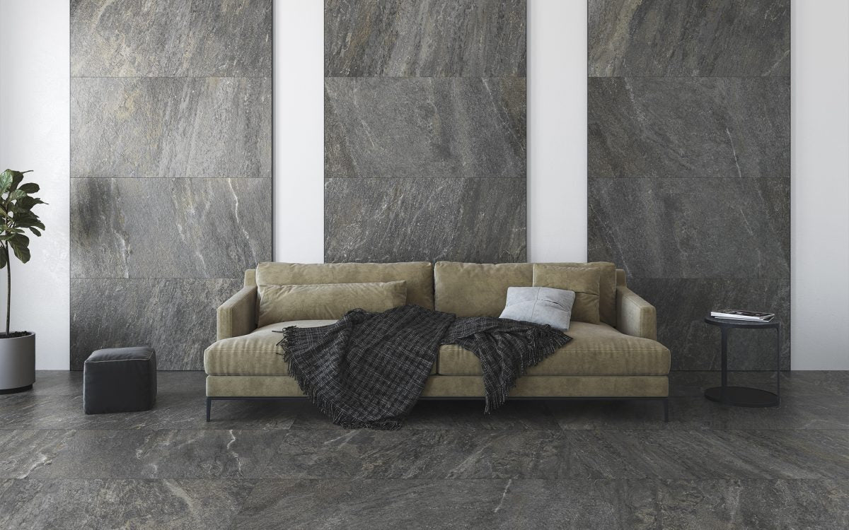 Bayonne óxido 60x120 en salón interior