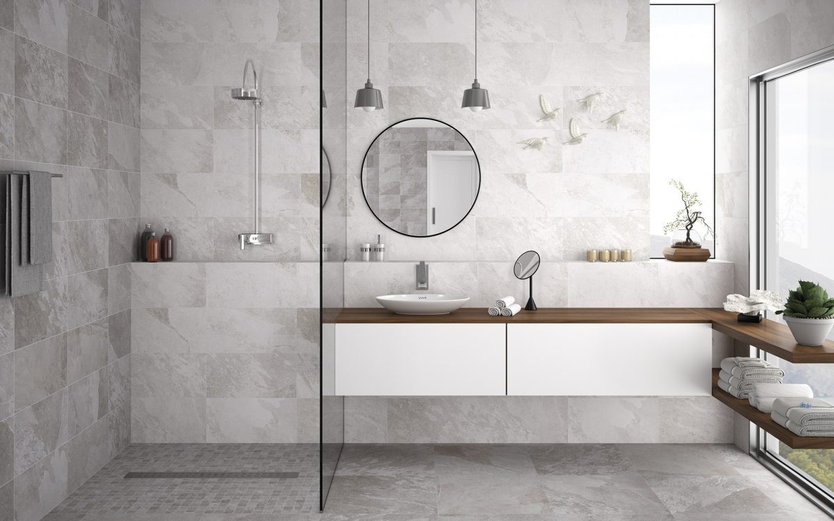 Porcelánico Amiens Grey 60x60 - ambiente