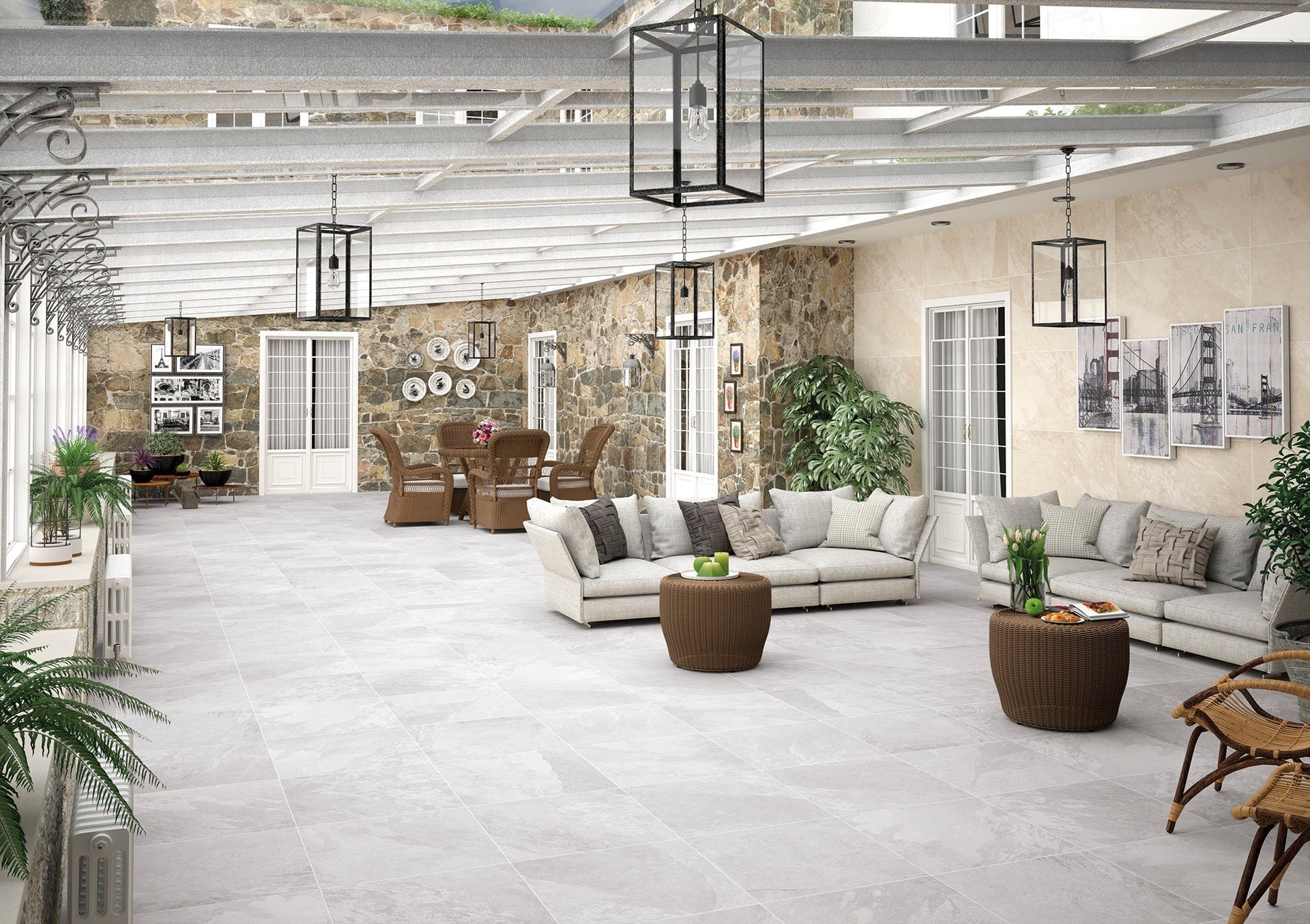Losa Porcelanica XL Imitacion Pizarra - Vetonek