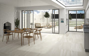 Bordeaux Creme 60x120 im Wohnzimmer