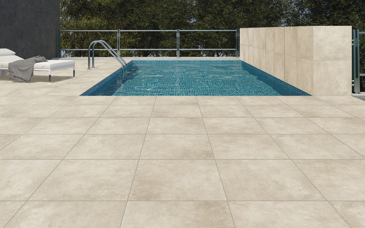 Arles Beige 60x60 20 mm ambiente exterior