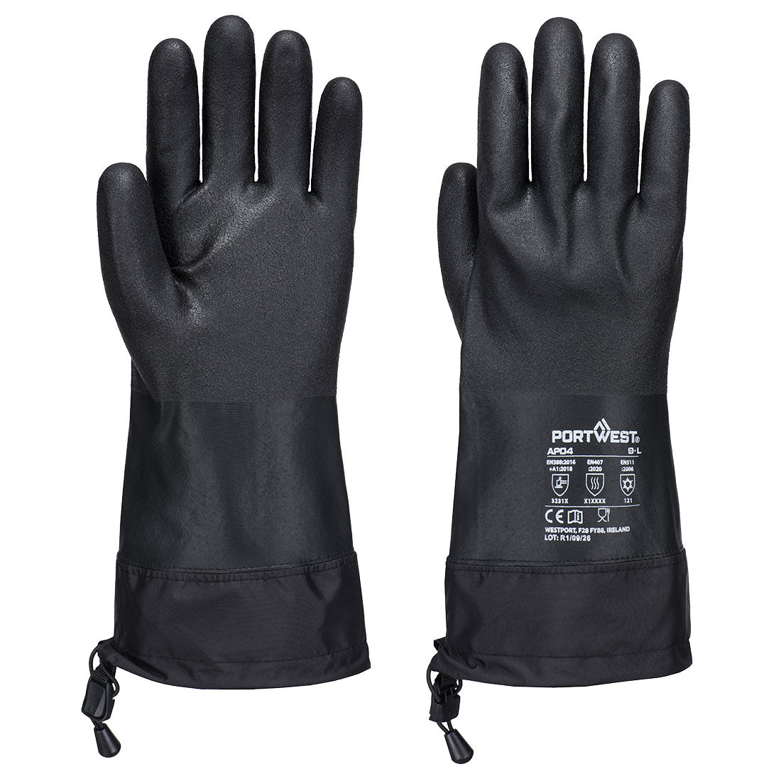 Cold 15 guante de PU al agua Negro - Portwest AP04