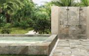 Porcelánico Biarritz Verde 31,6x60,8 - piscina