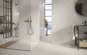 Antibes blanco con relieve en baño