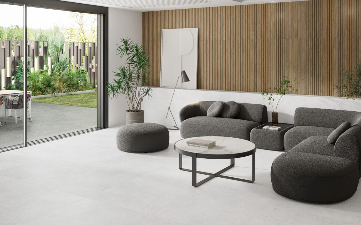 Albi Blanco 100x100 en salón