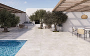 Limoges nature 20 mm en zona de piscina