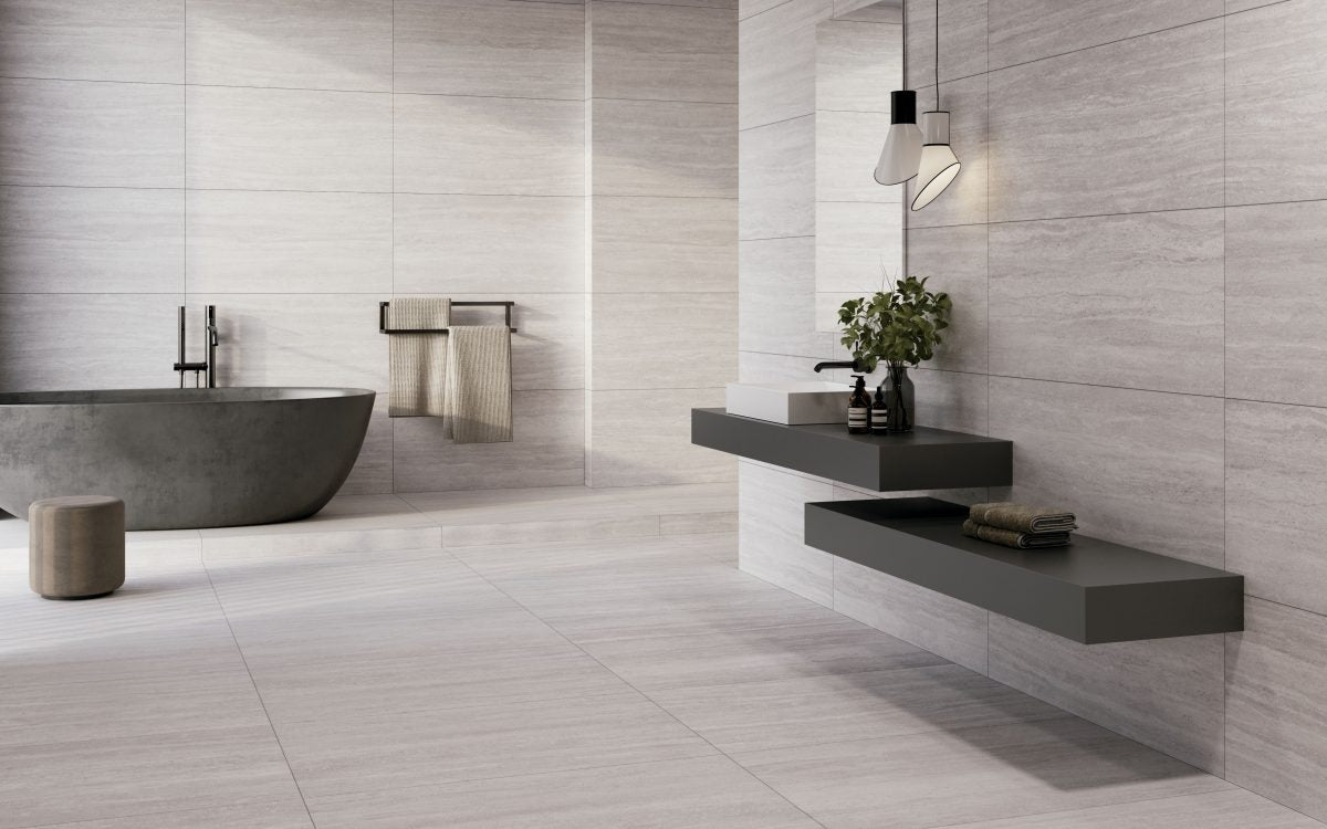 Mâcon Blanco 60x120 en baño