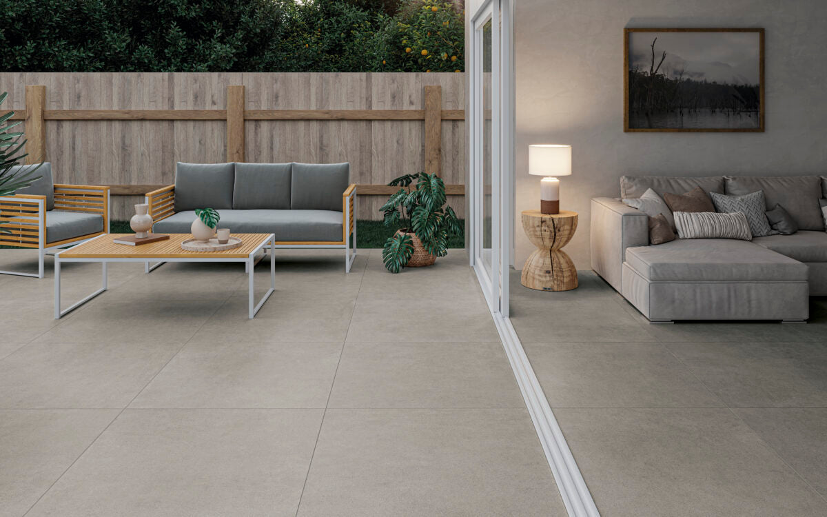 Narbonne Taupe 100x100 interior y exterior