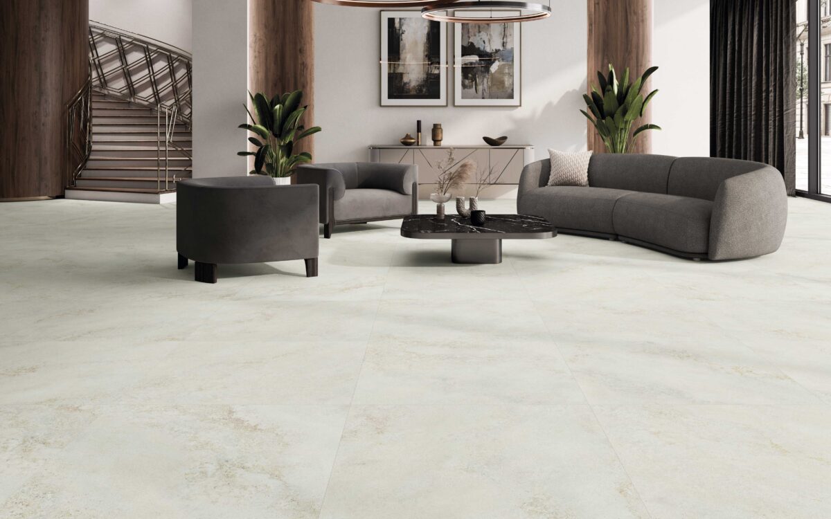 Orleans blanco 100x100 en salón