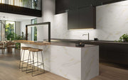 Vichy Blanco 30x90 con Relieve Idris en cocina