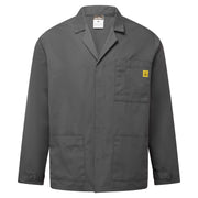 Chaqueta antiestática ESD para laboratorio Gris zoom - Portwest AS18