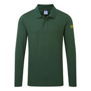 Polo antiestático ESD de manga larga Verde bosque - Portwest AS23