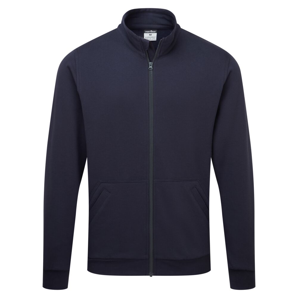 Sudadera Anti-Static ESD Zip Azul marino - Portwest AS25