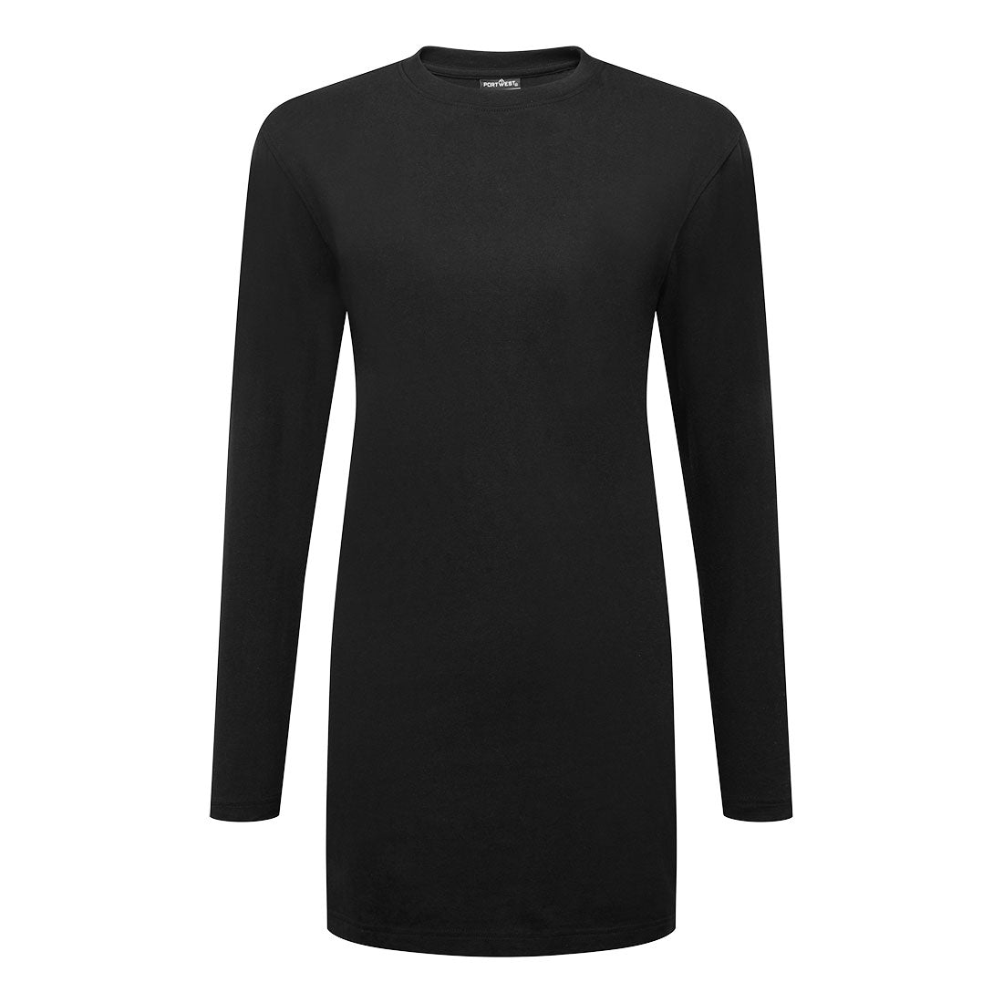 Camiseta de manga larga, de algodón, Women's Cotton Relaxed Fit Negro - Portwest B194