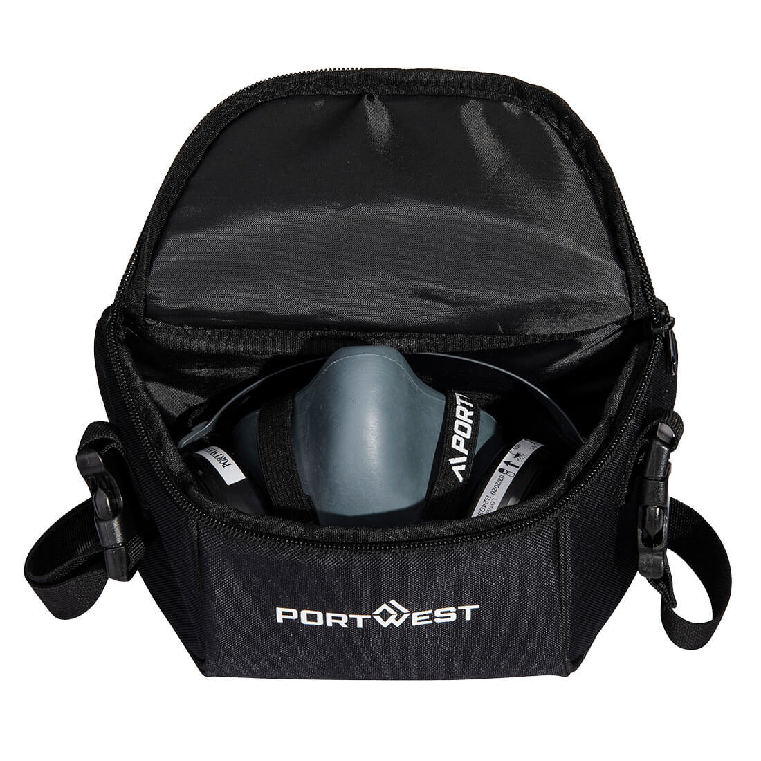 Bolsa de almacenamiento para media máscara Negro - Portwest B940