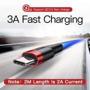 USB Type C Cable for USB C Mobile Phone Cable Fast Charging Type C Cable for USB Type C Devices-in Mobile Phone Cables - Vetonek