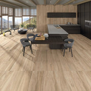 Ambiente con suelo efecto madera Belluno Natural - Vetonek
