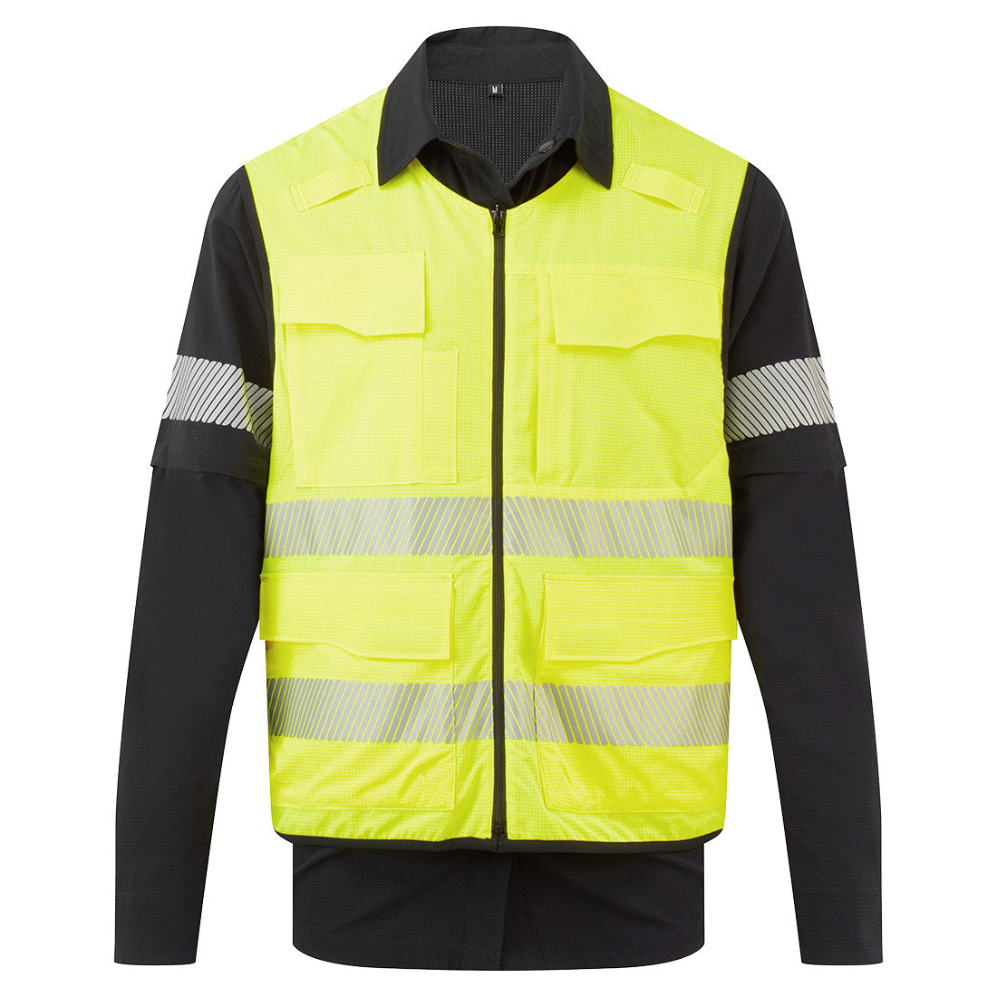 Camiseta Ultimate Modular Hi-Vis 5 en 1 Negro/Amarillo - Portwest BX322