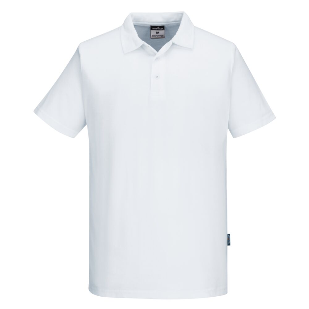 Polo M/C MeshAir Pro Blanco - Portwest C211