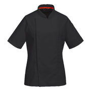Chaqueta de Cocina de manga corta, para mujer MeshAir Pro Negro - Portwest C736