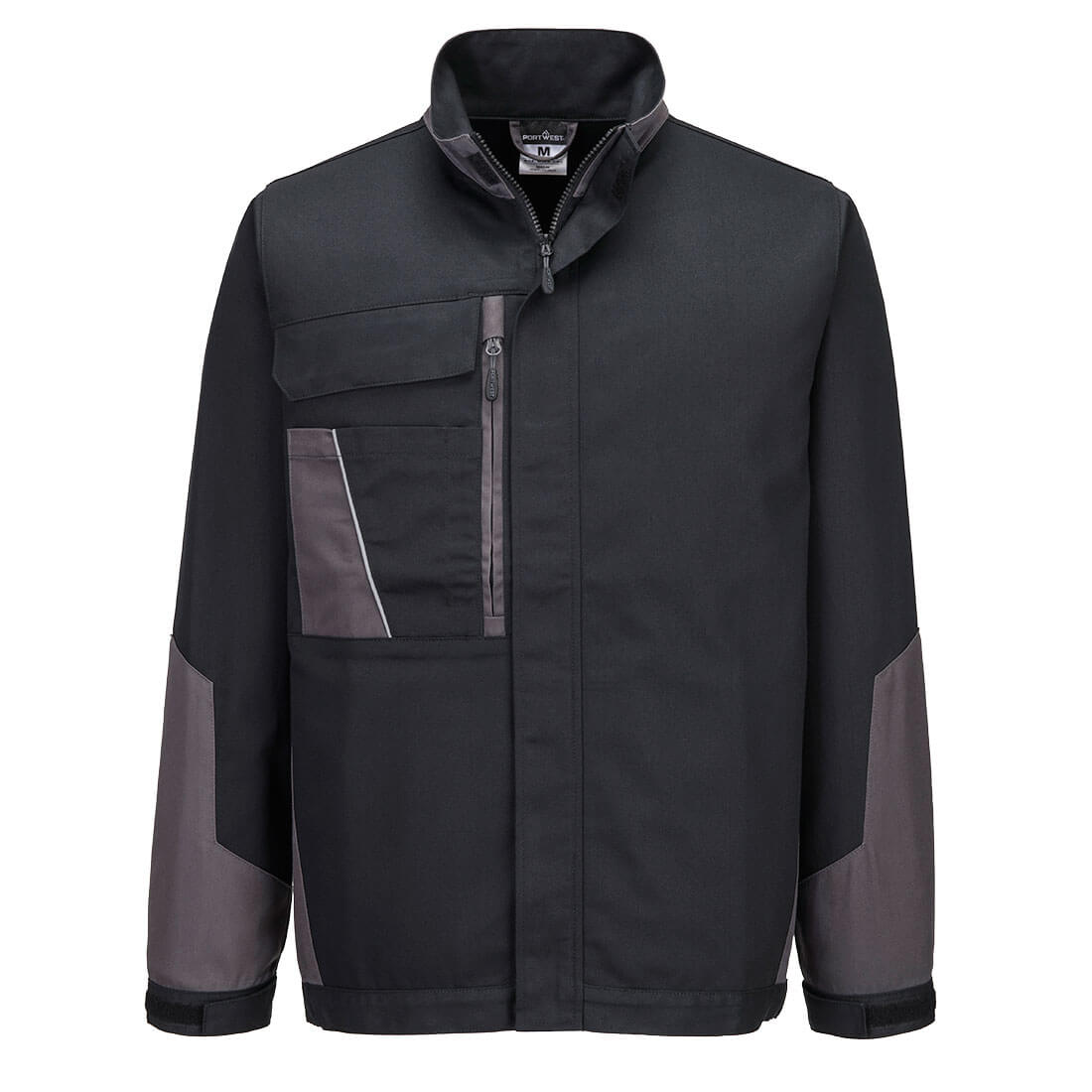 WX1 chaqueta de trabajo bicolor de algodón Negro/Gris - Portwest CD110