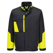 WX1 chaqueta de trabajo bicolor de algodón Negro/Amarillo - Portwest CD110