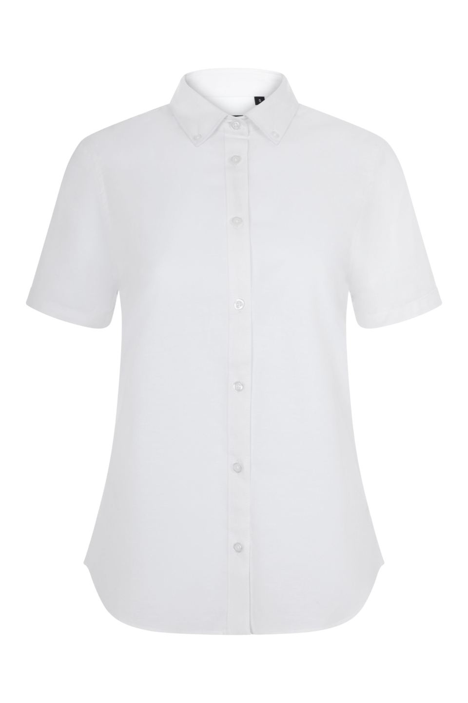 Camisa Oxford stretch de manga corta blanca para mujer Velilla 405025S - Vetonek