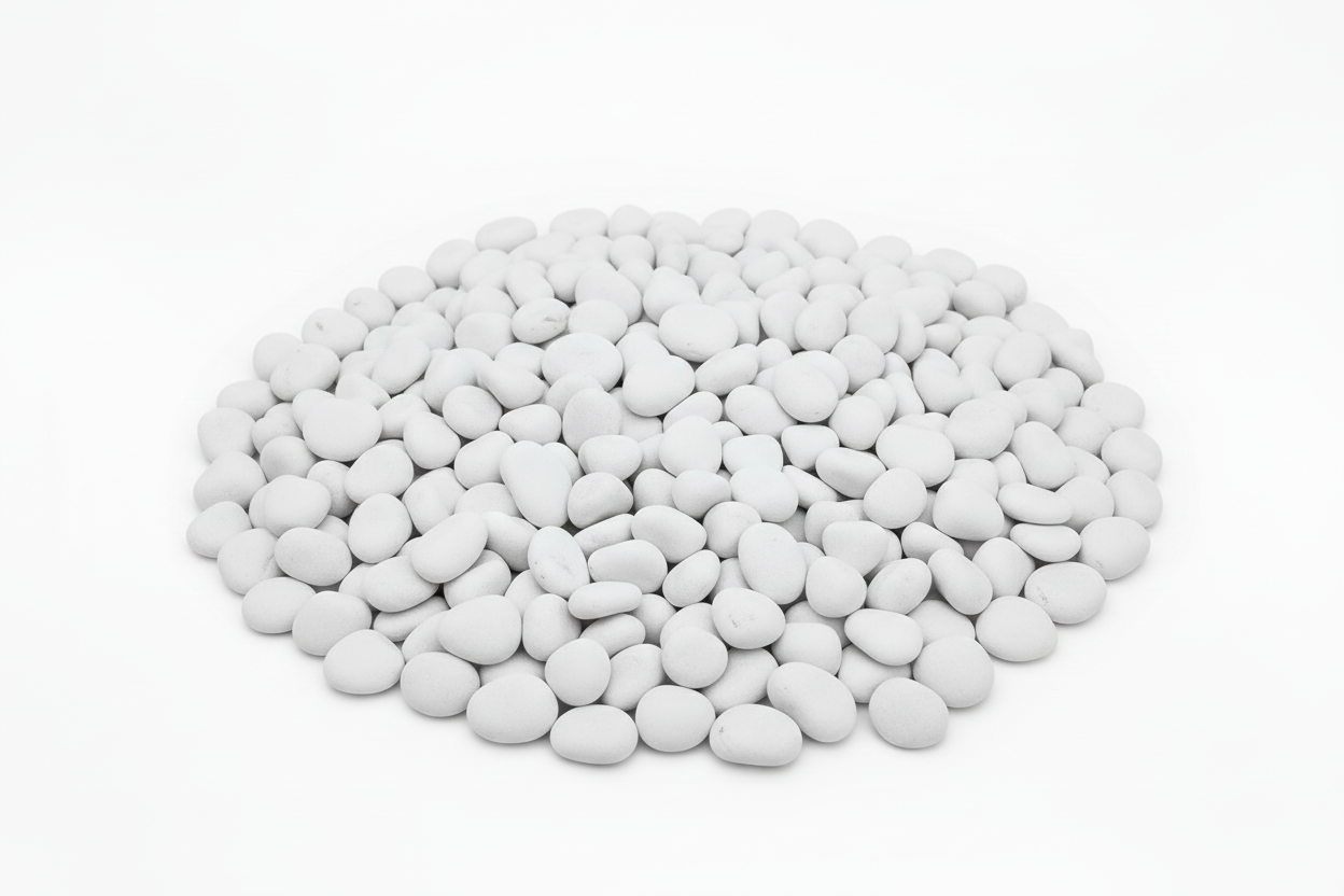 Canto rodado blanco puro 6-12 mm.