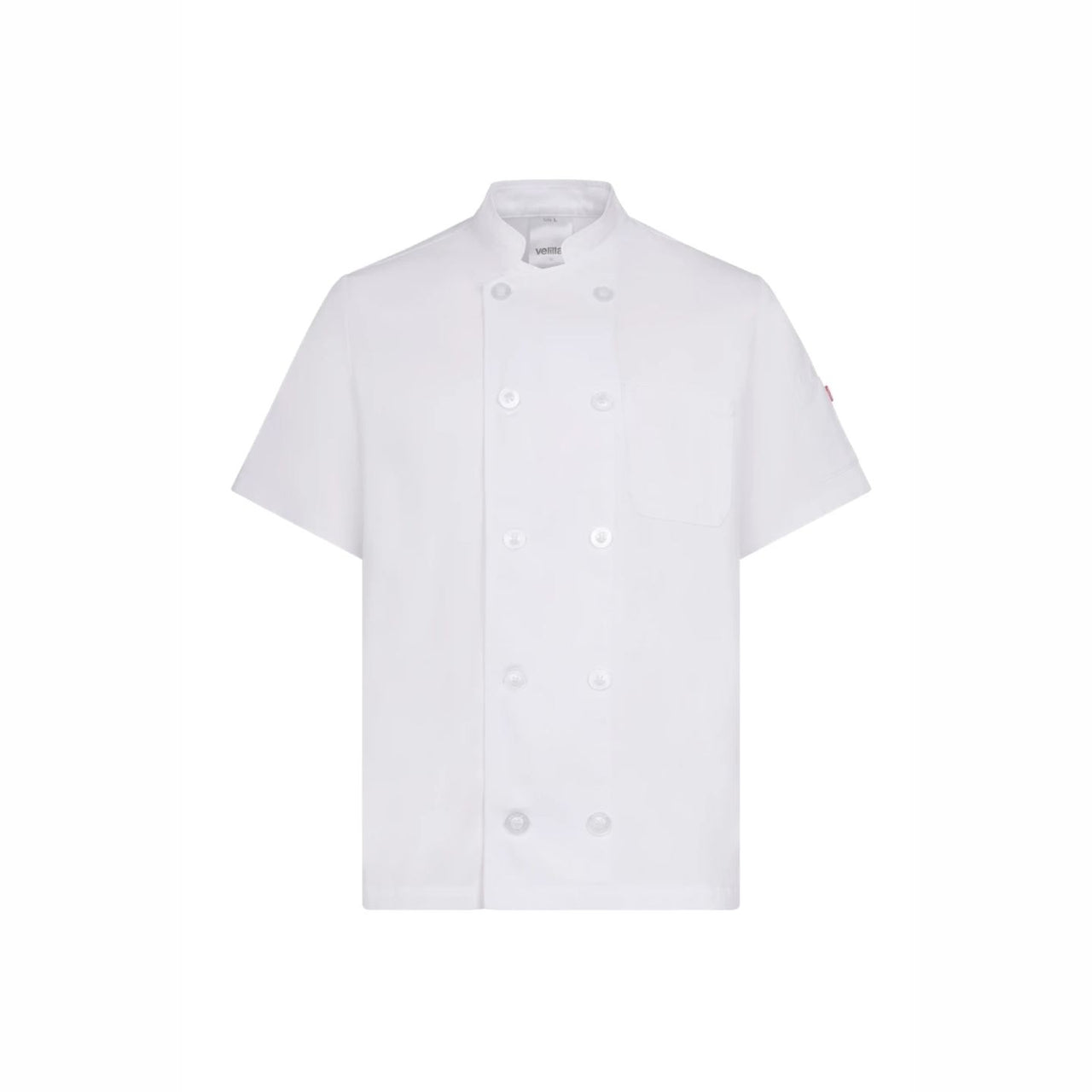 Chaqueta de cocina de manga corta en sarga Soft Touch Velilla 405222 - Vetonek