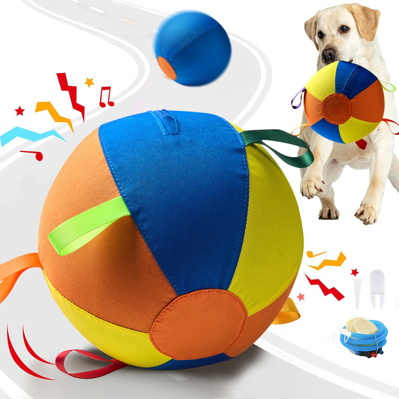 Indestructible Chew Ball for Dogs, Portable Floating Fetch Toy, Aggressive Chew Puppy Toy for Water & Outdoor Play - Vetonek
