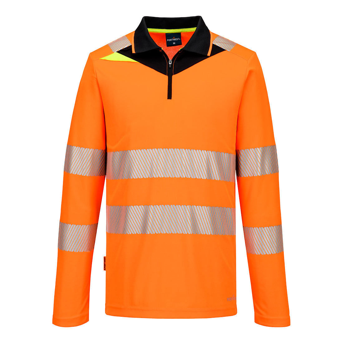 Polo Hi-Vis DX4 manica lunga con cerniera - Vetonek