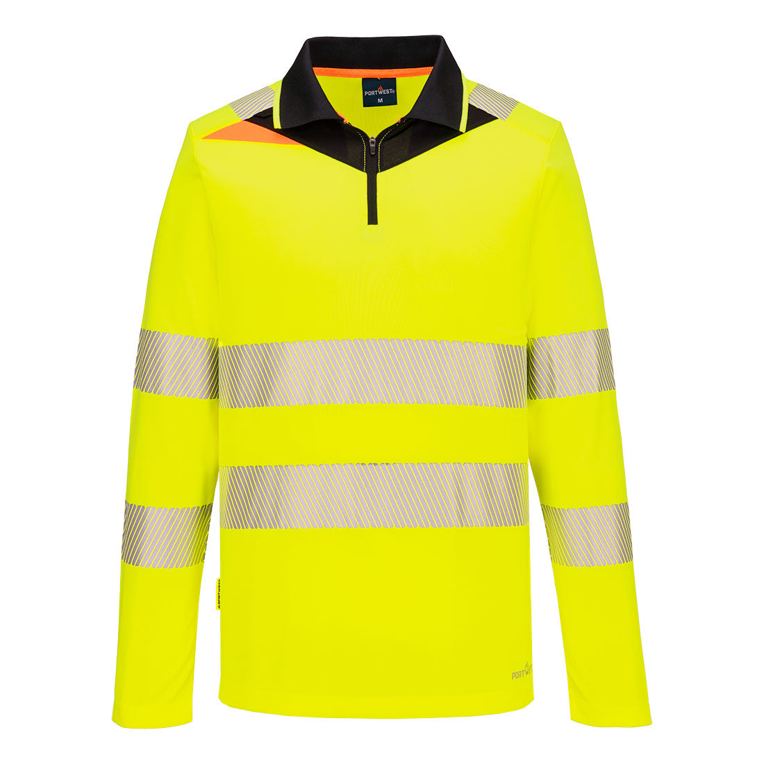 Polo Hi-Vis DX4 manica lunga con cerniera - Vetonek