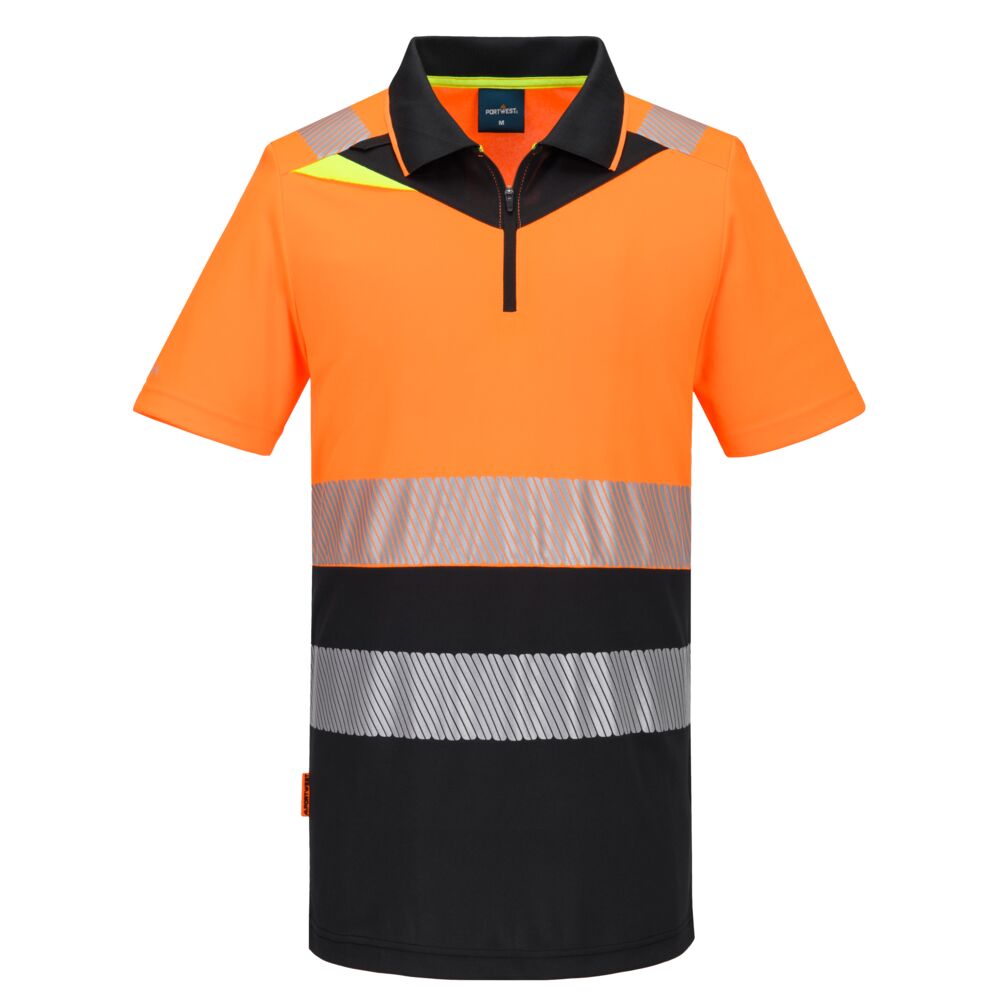 Polo Hi-Vis con cerniera - Vetonek